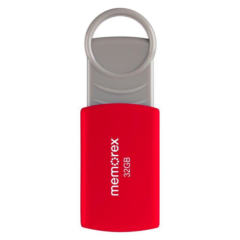 slide 1 of 6, Memorex 32GB Flash Drive USB 2.0 - Red (32020003221), 1 ct