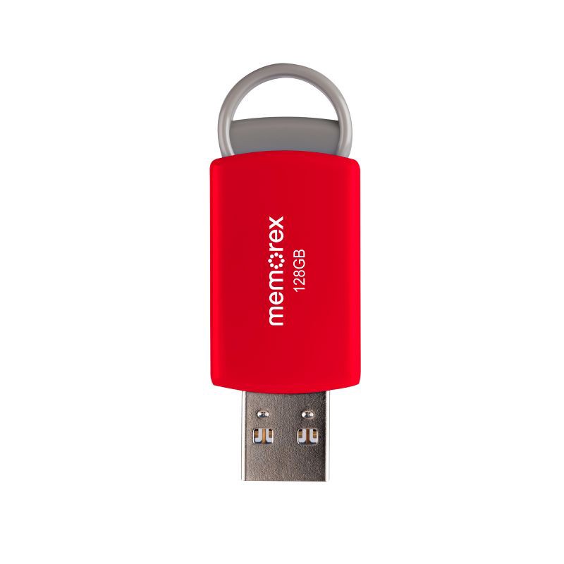 slide 2 of 6, Memorex 128GB Flash Drive USB 2.0 - Red (32020012821), 1 ct