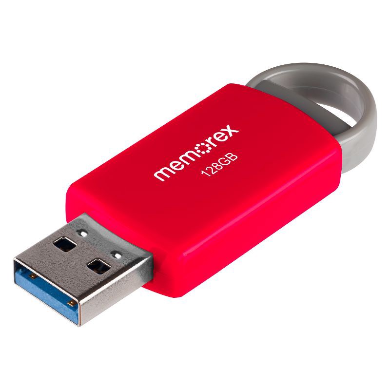 slide 3 of 6, Memorex 128GB Flash Drive USB 2.0 - Red (32020012821), 1 ct