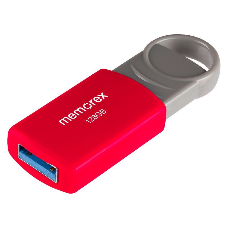 slide 4 of 6, Memorex 128GB Flash Drive USB 2.0 - Red (32020012821), 1 ct