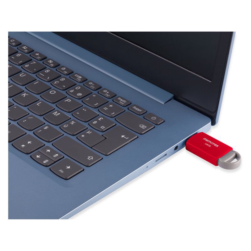 slide 5 of 6, Memorex 128GB Flash Drive USB 2.0 - Red (32020012821), 1 ct