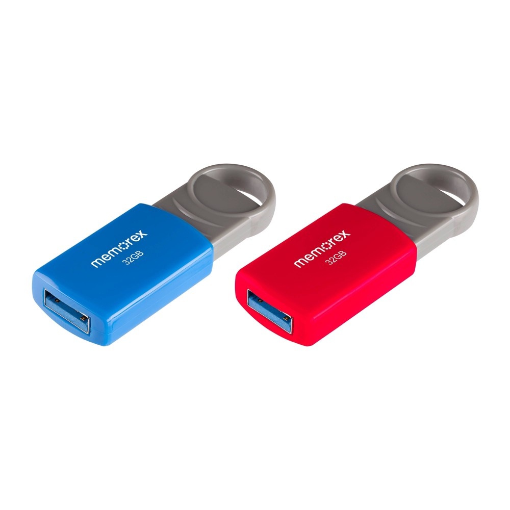 slide 5 of 5, Memorex 32GB Flash Drive USB 2.0 - (32020003222), 2 ct