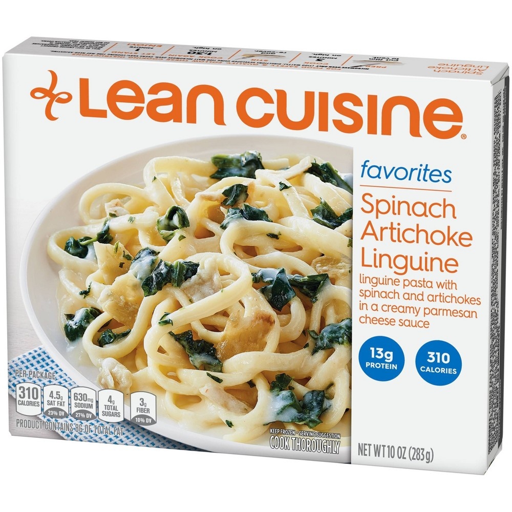 slide 3 of 3, Lean Cuisine Favorites Frozen Spinach Artichoke Pasta, 10 oz