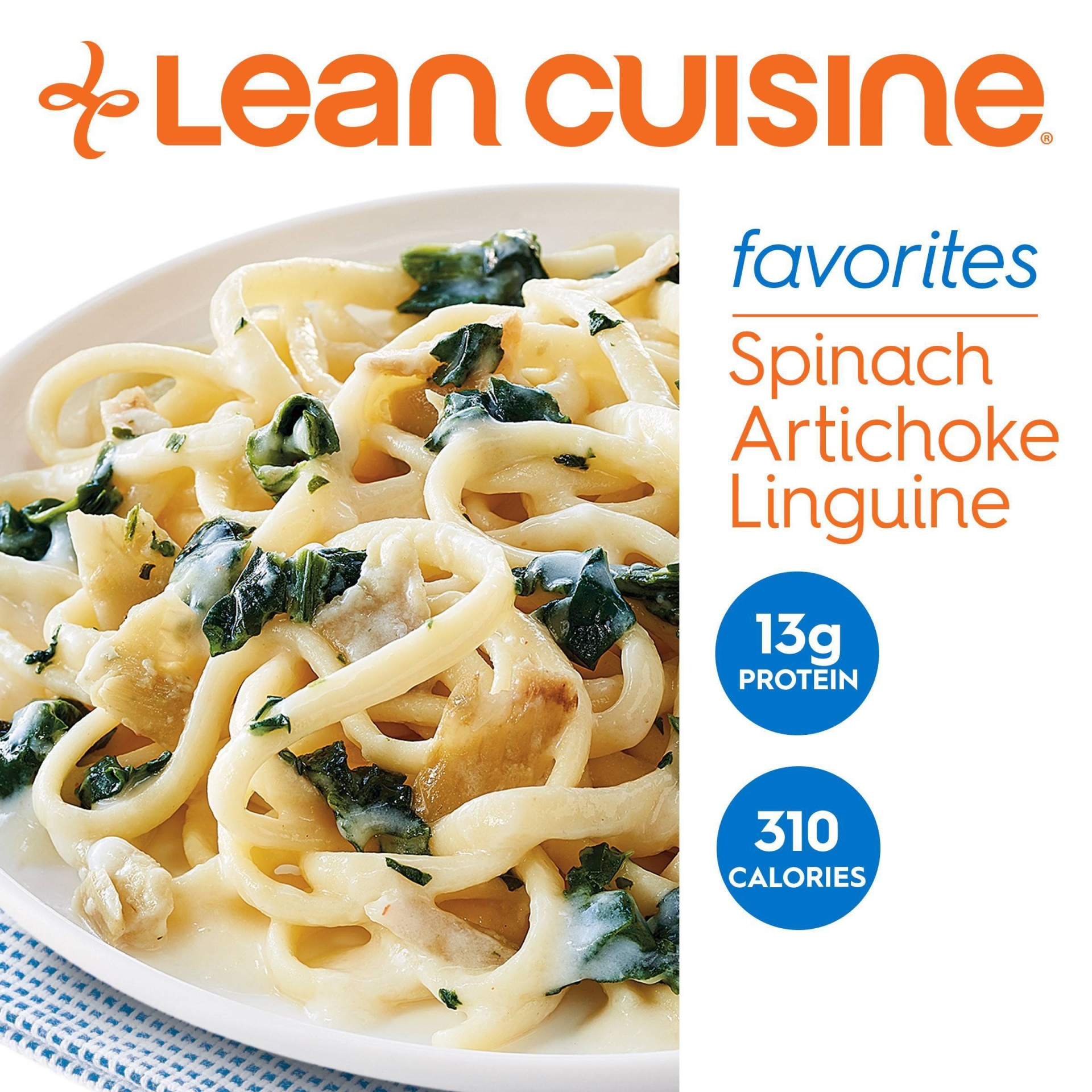 slide 1 of 3, Lean Cuisine Favorites Frozen Spinach Artichoke Pasta, 10 oz