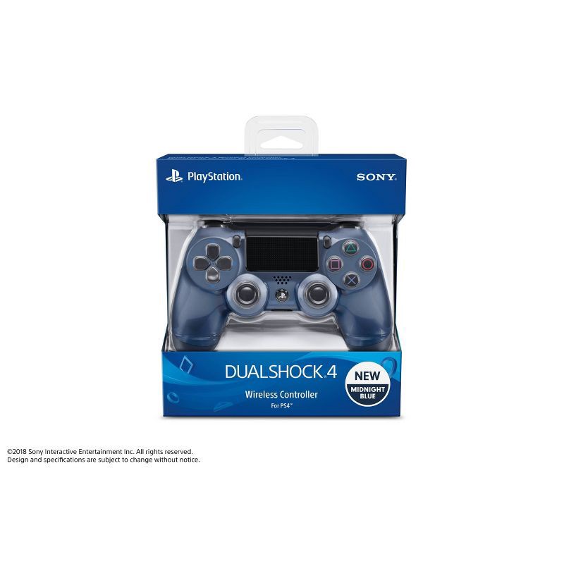 slide 5 of 5, Sony DualShock 4 Wireless Controller for PlayStation 4 - Midnight Blue, 1 ct