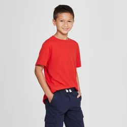 Boys' Short Sleeve T-Shirt - Cat & Jack™ Red M