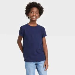 Boys' Short Sleeve T-Shirt - Cat & Jack™ Navy L