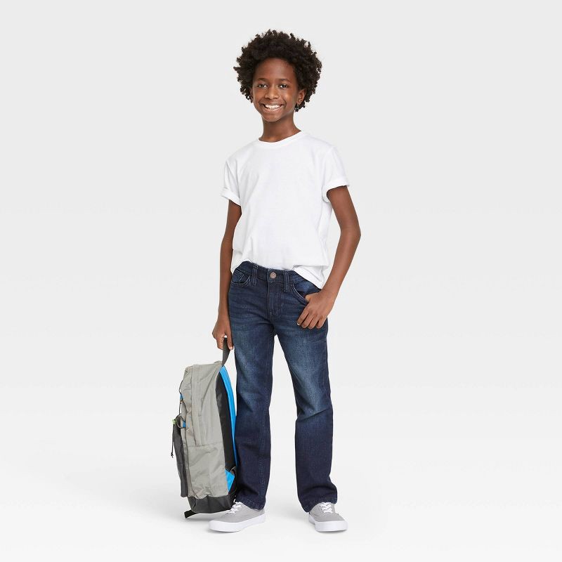 slide 3 of 3, Boys' Short Sleeve T-Shirt - Cat & Jack™ White S, 1 ct