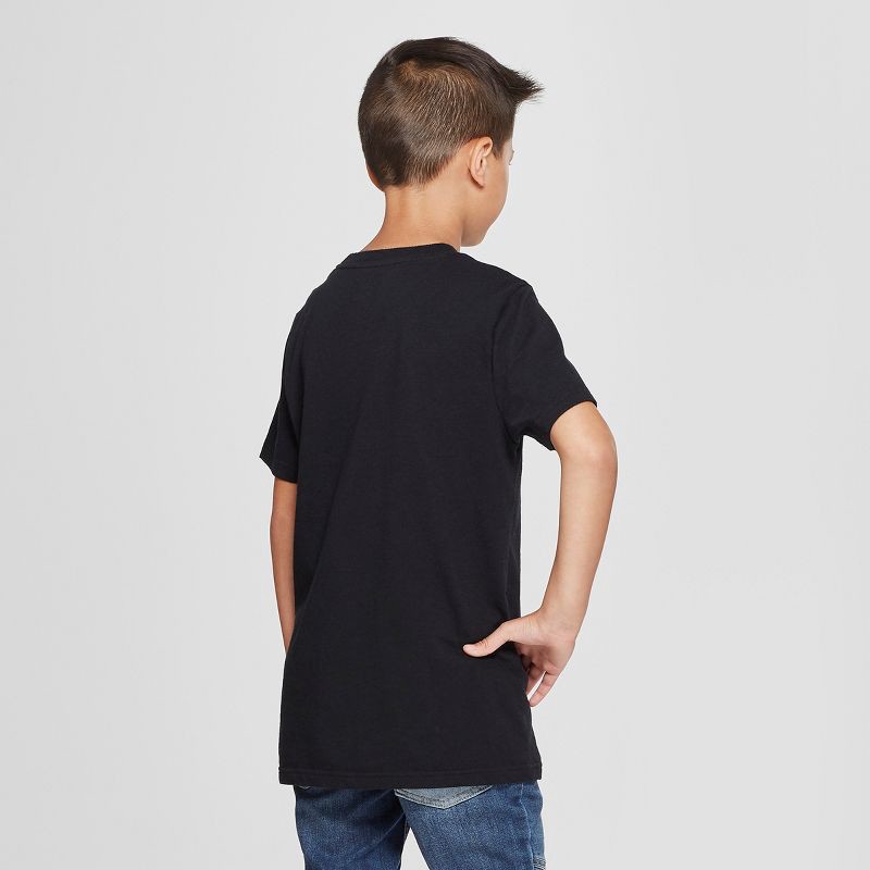 Boys' Short Sleeve T-Shirt - Cat & Jack™ Black XS 1 ct