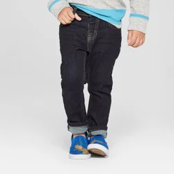 Toddler Boys' Pull-On Skinny Fit Jeans - Cat & Jack Blue Denim 3T