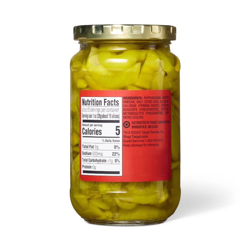 slide 3 of 3, Sliced Pepperoncinis 12 fl oz - Market Pantry™, 12 fl oz