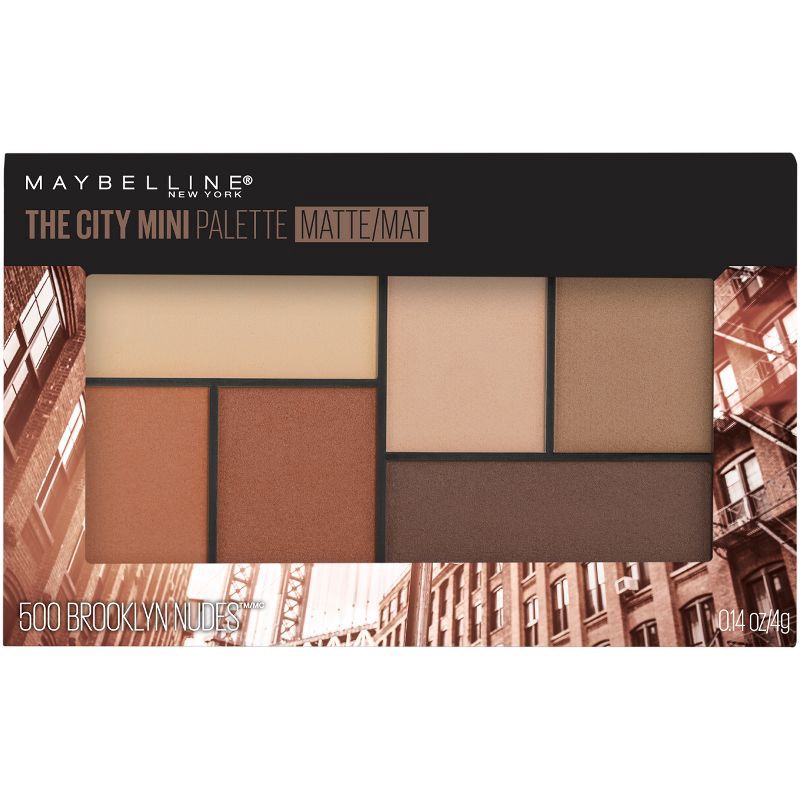 slide 7 of 7, Maybelline City Mini Eyeshadow Palette - 500 Brooklyn Nudes - 0.14oz, 0.14 oz