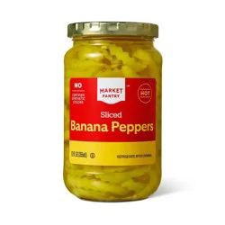 Hot Sliced Banana Peppers - 12oz - Market Pantry™