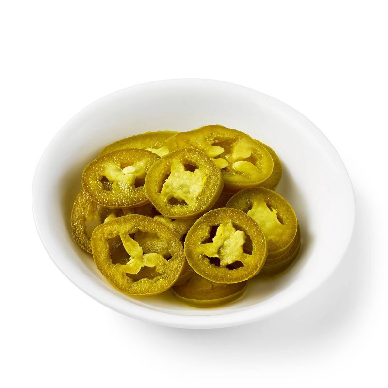 slide 2 of 5, Hot Sliced Jalapenos - 12 fl oz - Market Pantry™, 12 fl oz