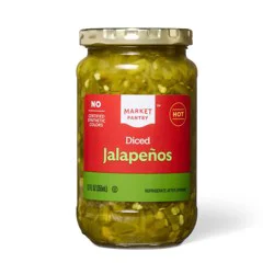 Hot Diced Jalapenos - 12oz - Market Pantry™