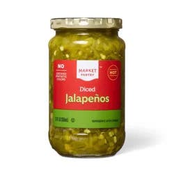 Hot Diced Jalapenos - 12oz - Market Pantry™