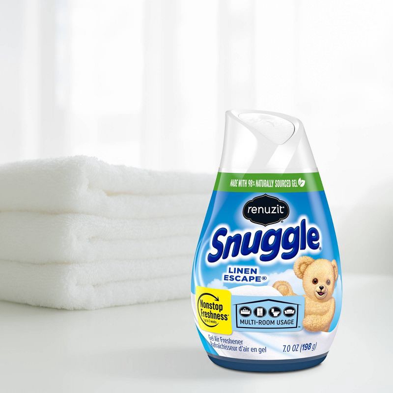 slide 4 of 8, Renuzit Snuggle Gel Air Freshener - Linen Escape - 7oz/3pk, 3 ct; 7 oz