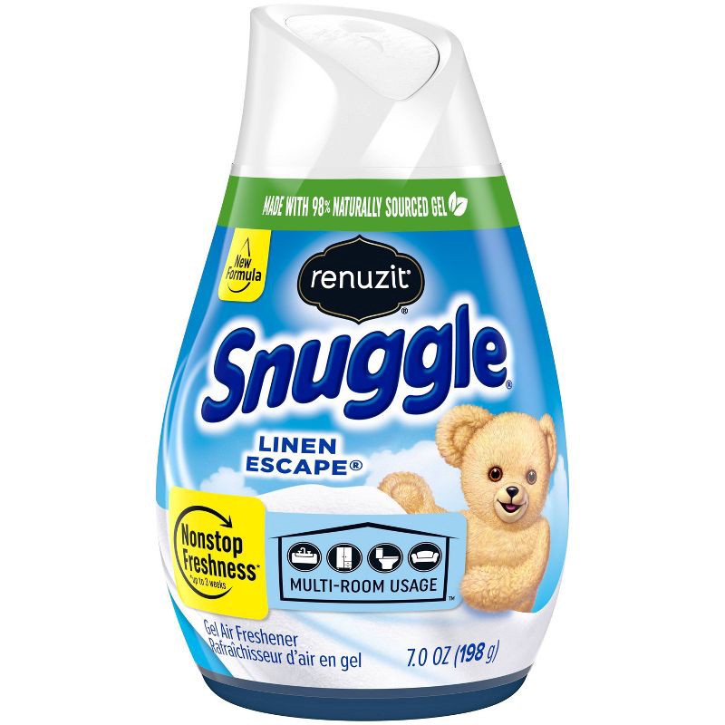 slide 8 of 8, Renuzit Snuggle Gel Air Freshener - Linen Escape - 7oz/3pk, 3 ct; 7 oz