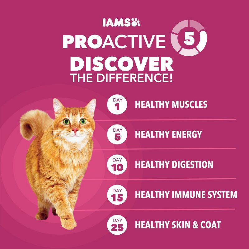 slide 4 of 12, IAMS Proactive Health Urinary Tract Chicken Flavor Dry Cat Food - 7lbs, 7 lb