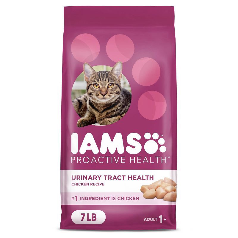 slide 1 of 10, IAMS Proactive Health Urinary Tract Chicken Flavor Dry Cat Food - 7lbs, 7 lb