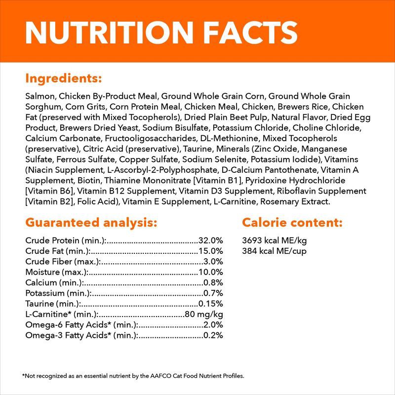 slide 12 of 12, IAMS Proactive Health with Salmon Adult Premium Dry Cat Food - 7lbs, 7 lb