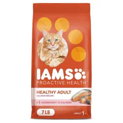 IAMS Proactive Health with Salmon Adult Premium Dry Cat Food - 7lbs
