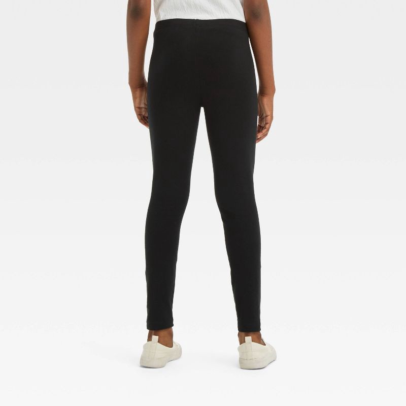 slide 2 of 4, Girls' Leggings Pants - Cat & Jack™ Black XS, 1 ct