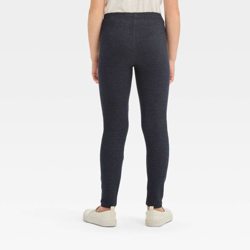 slide 2 of 4, Girls' Leggings Pants - Cat & Jack™ Faux Denim XS, 1 ct