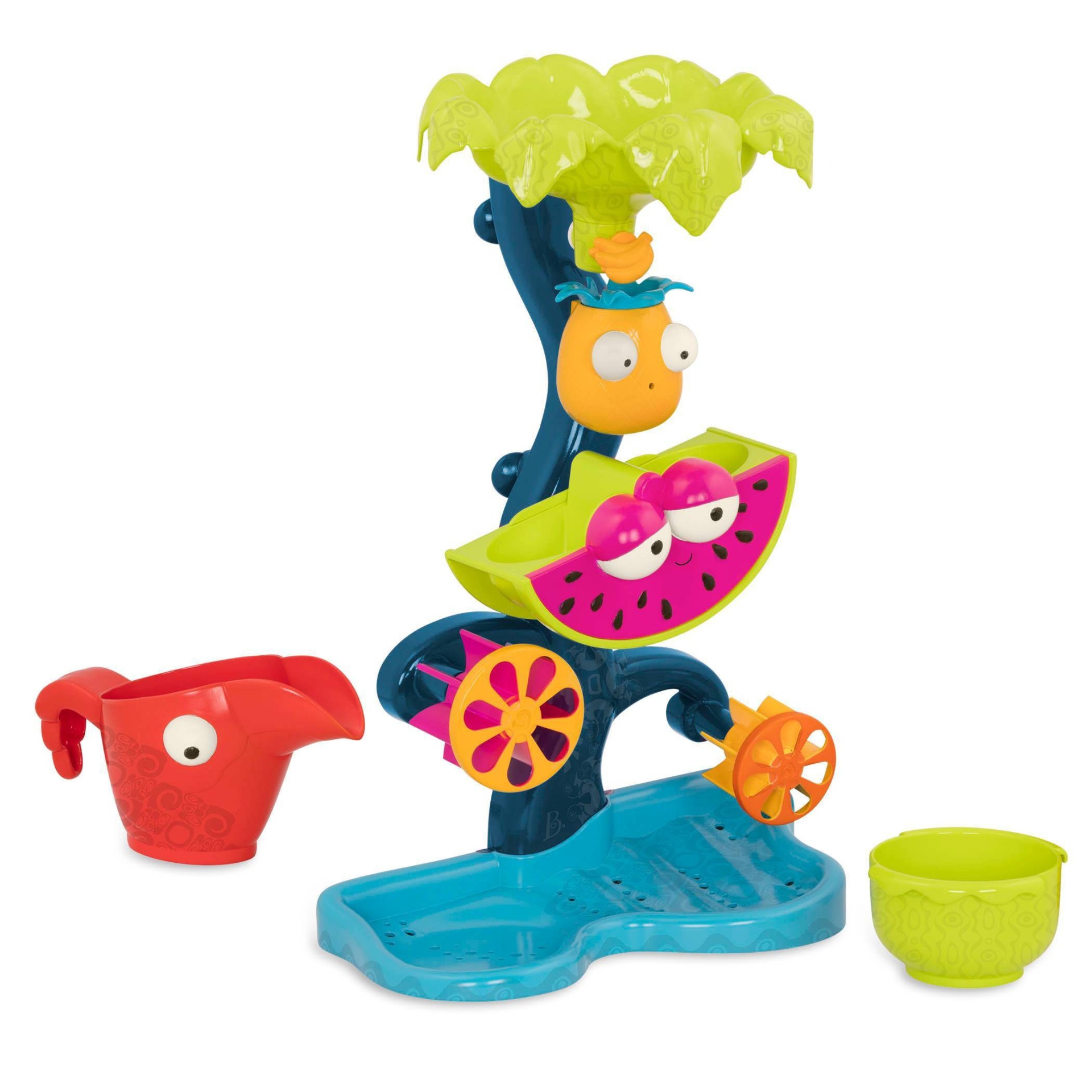 slide 1 of 4, B. toys Water Wheel Toy - Tropical Waterfall, 1 ct
