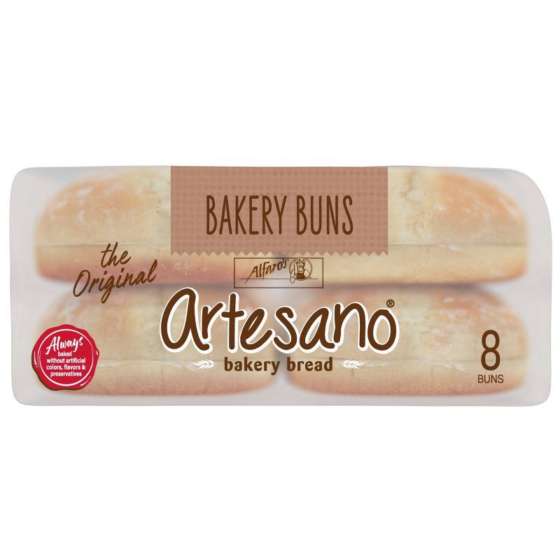 slide 5 of 6, Alfaro's Artesano Bakery Buns - 19oz/8ct, 8 ct; 19 oz