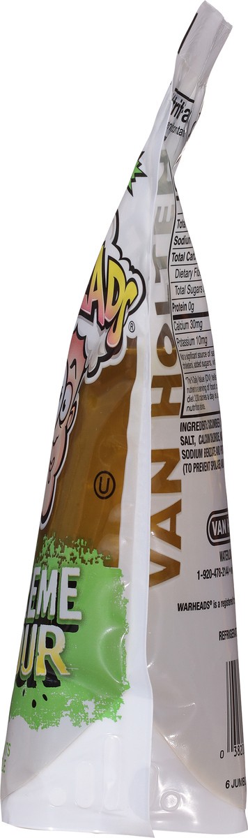 slide 4 of 9, Van Holten's Warheads Extreme Sour Pickle in-a Pouch 1 Each, 1 oz