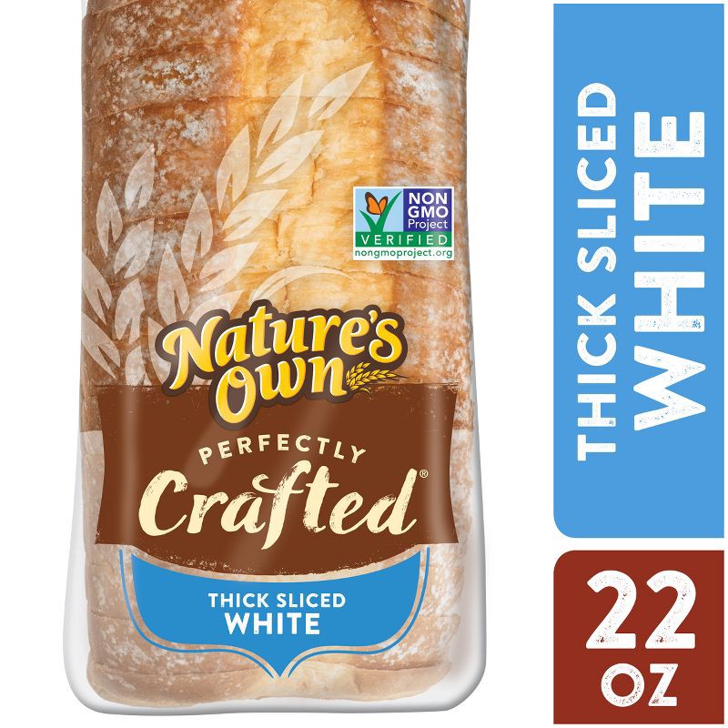 slide 5 of 10, Nature's Own Perfectly Crafted White Sandwich Bread - 22oz, 22 oz