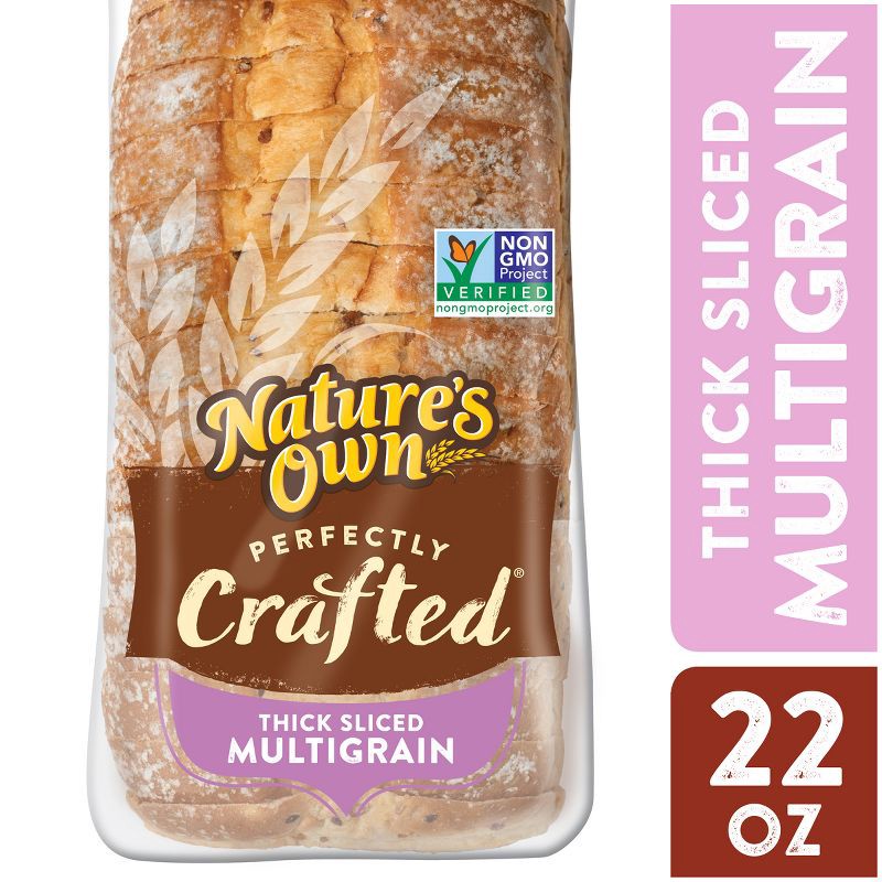 slide 4 of 10, Nature's Own Perfectly Crafted Multigrain Sandwich Bread - 22oz, 22 oz