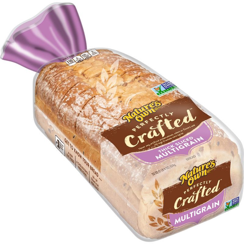 slide 5 of 10, Nature's Own Perfectly Crafted Multigrain Sandwich Bread - 22oz, 22 oz
