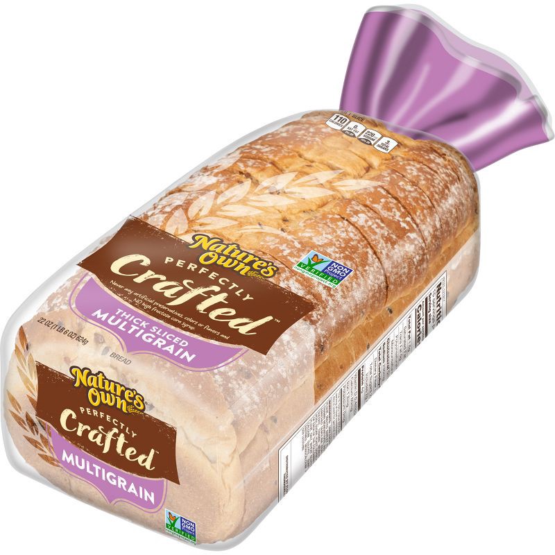 slide 6 of 10, Nature's Own Perfectly Crafted Multigrain Sandwich Bread - 22oz, 22 oz