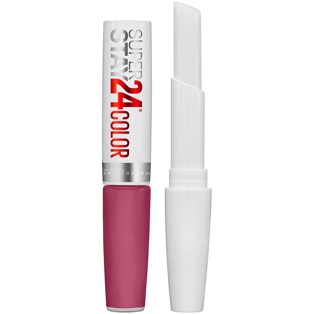 slide 4 of 8, Maybelline Super Stay 24 2-Step Long Lasting Liquid Lipstick - Relentless Ruby - 0.14 fl oz, 0.14 fl oz