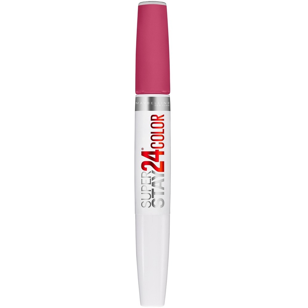 slide 3 of 6, Maybelline Super Stay 24 2 - Step Liquid Lipstick - Stay Scarlet, 0.78 oz