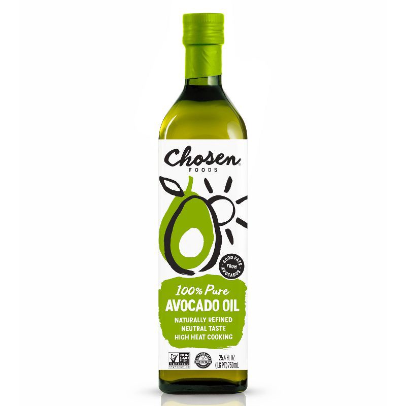 slide 1 of 10, Chosen Foods 100% Pure Avocado Oil - 25.4 fl oz, 25.4 fl oz