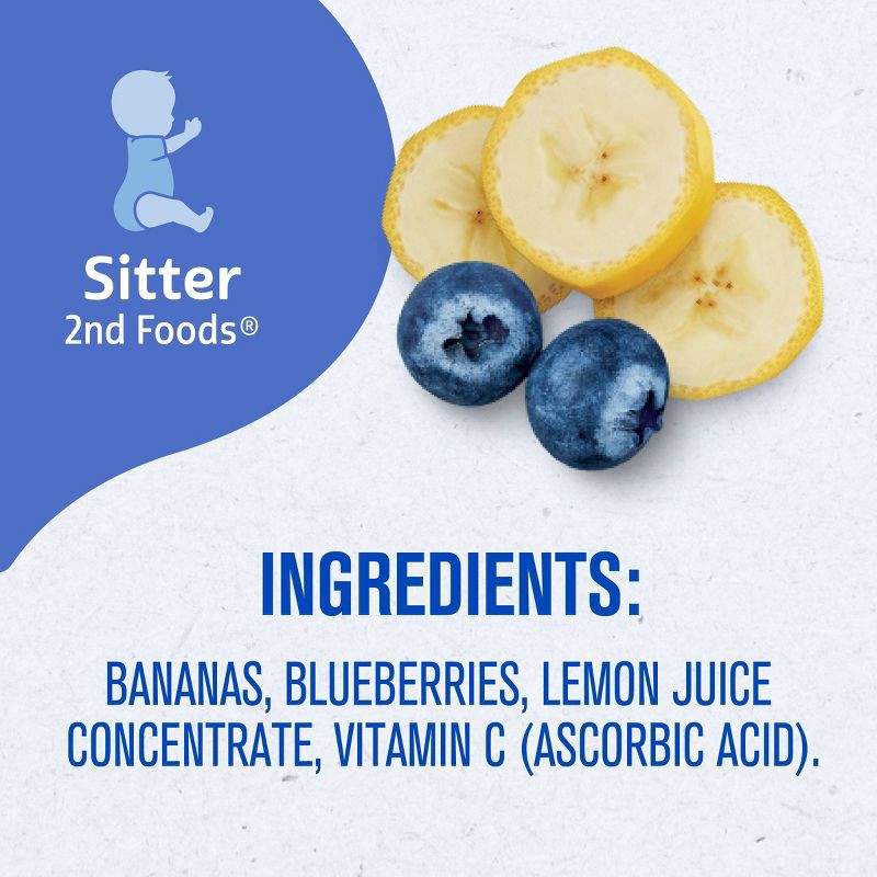 slide 9 of 9, Gerber Baby Food Banana Blueberry Puree Toddler Food Pouch - 3.5oz​, 3.5 oz