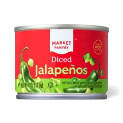 Hot Diced Jalapenos 4oz - Market Pantry™