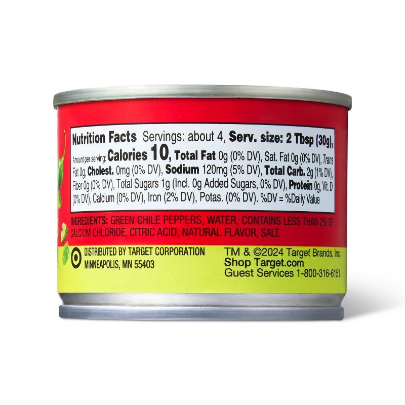 slide 2 of 3, Hot Diced Green Chiles - 4oz - Market Pantry™, 4 oz