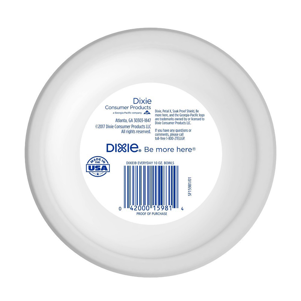 slide 6 of 6, Dixie Everyday Multi Purpose Disposable Bowls, 72 ct, 10 oz