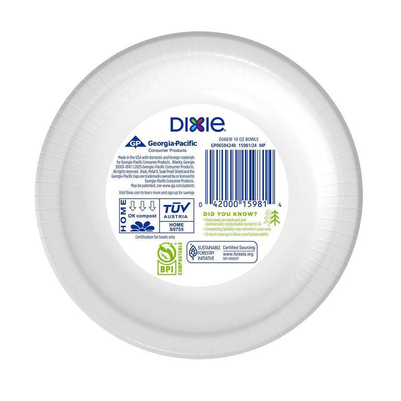 slide 7 of 9, Dixie Everyday Multi Purpose Disposable Bowls - 72ct/10oz, 72 ct, 10 oz