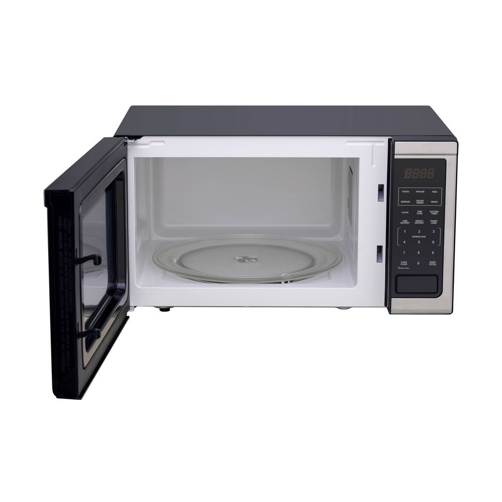 slide 5 of 5, Proctor Silex 1.1 cu ft 1000 Watt Microwave Oven - Stainless Steel (Brand May Vary), 1 ct