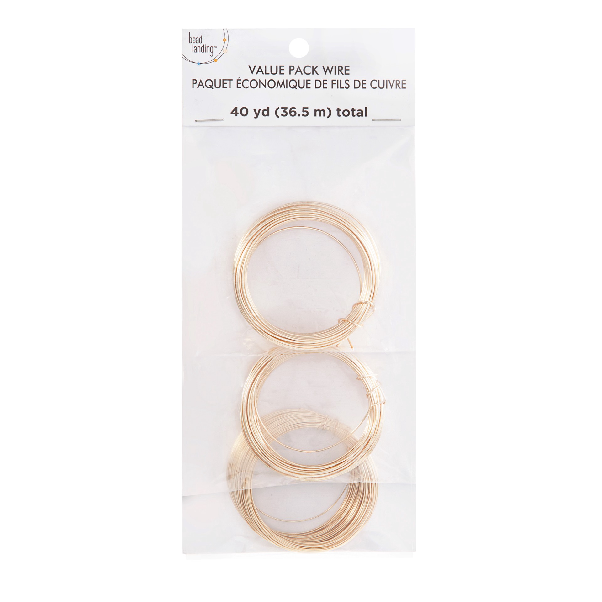 slide 2 of 2, Gold Wire Value Pack By Bead Landing, 9.1 m