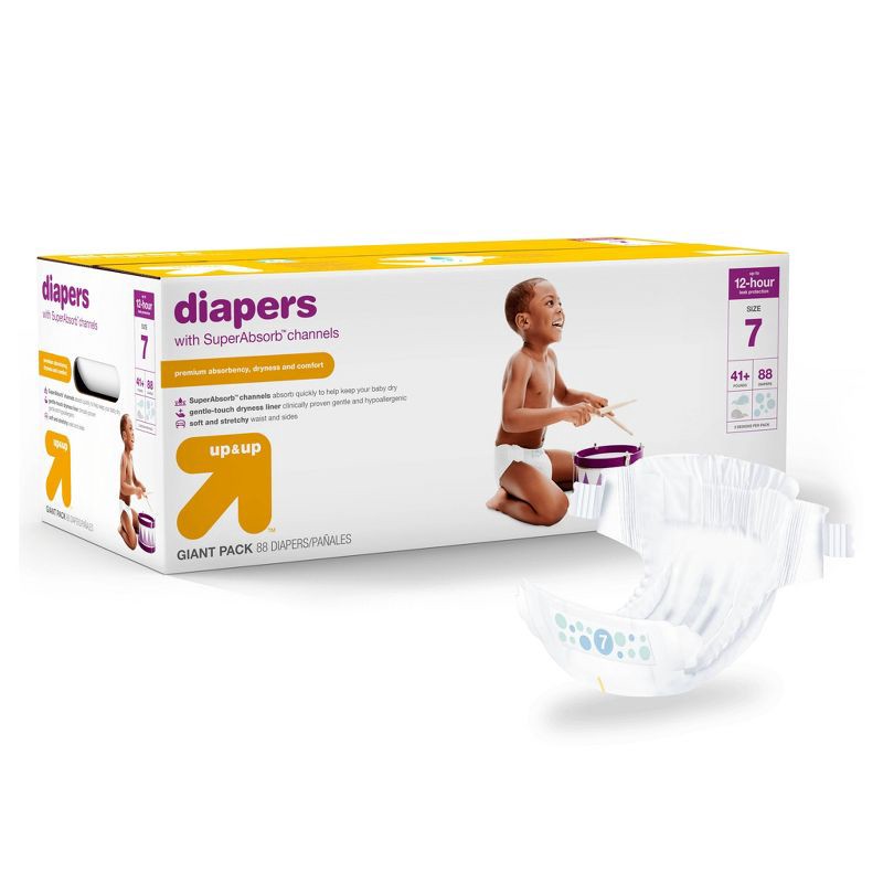 Diapers Giant Pack Size 7 - 88ct - up & up 88 ct