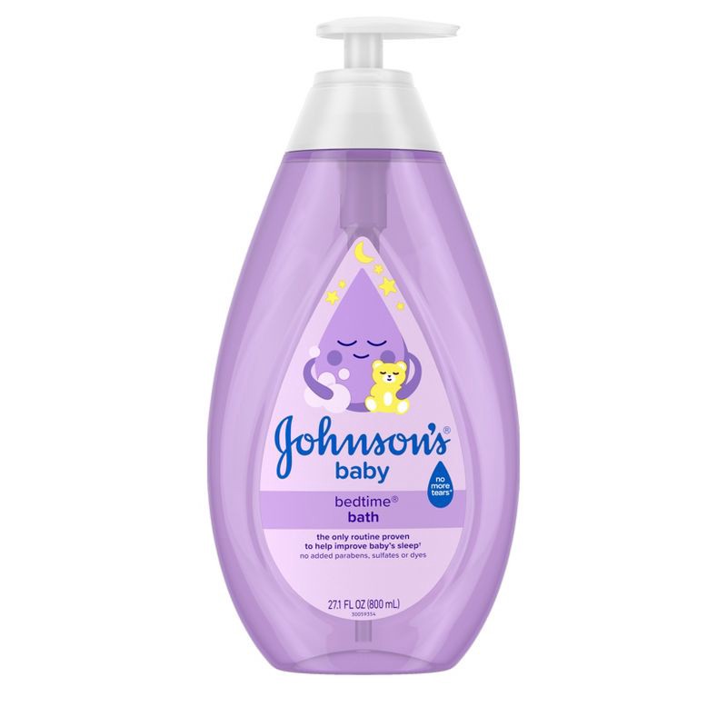 slide 2 of 5, Johnson's Bedtime Baby Bath with Soothing Natural Calm Aromas, Hypoallergenic - 27.1oz, 27.1 oz