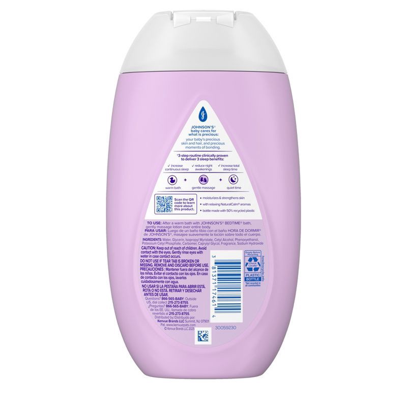 slide 2 of 6, Johnson's Moisturizing Bedtime Baby Body Lotion with Coconut Oil & Natural Calm Aromas -13.6oz, 13.6 oz