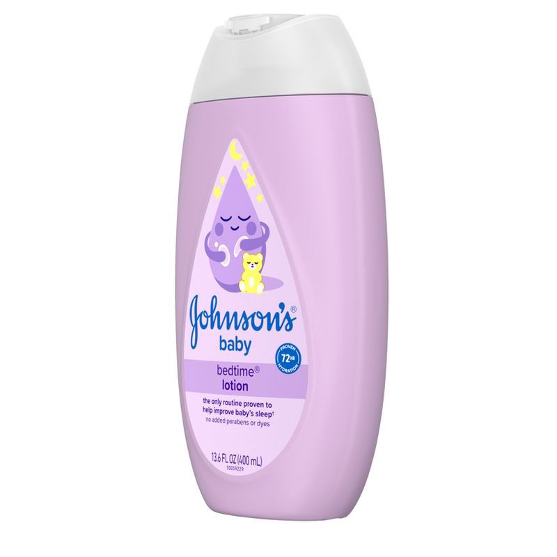 slide 4 of 6, Johnson's Moisturizing Bedtime Baby Body Lotion with Coconut Oil & Natural Calm Aromas -13.6oz, 13.6 oz