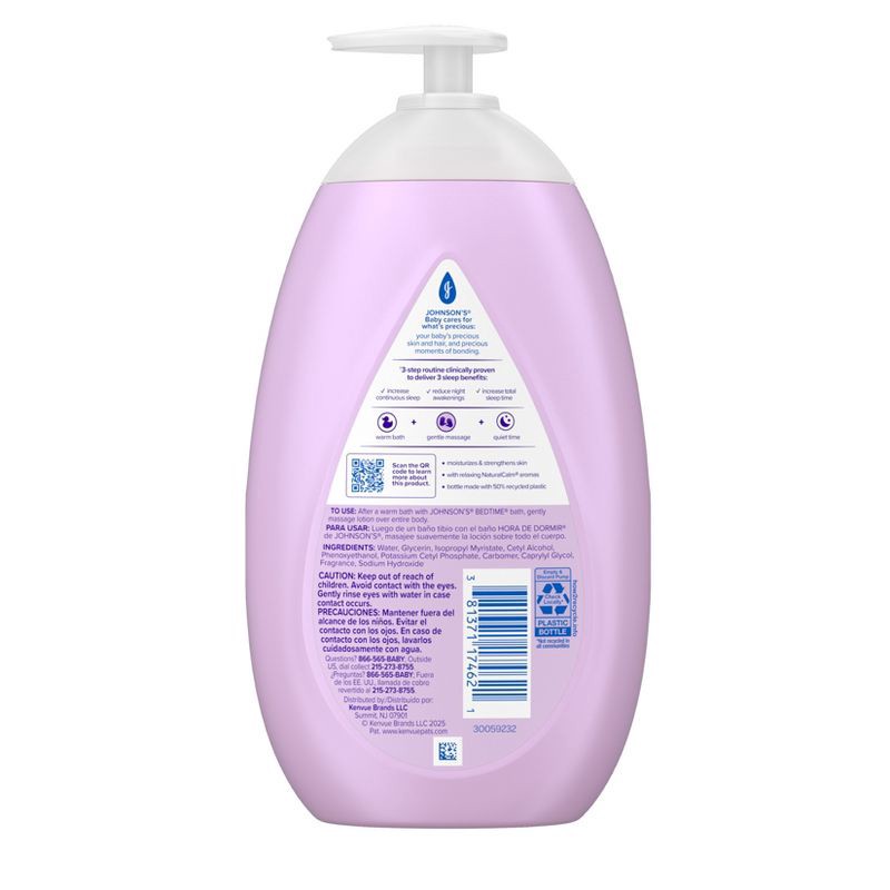 slide 2 of 4, Johnson's Moisturizing Bedtime Baby Body Lotion with Coconut Oil & Natural Calm Aromas - 27.1oz, 27.1 oz
